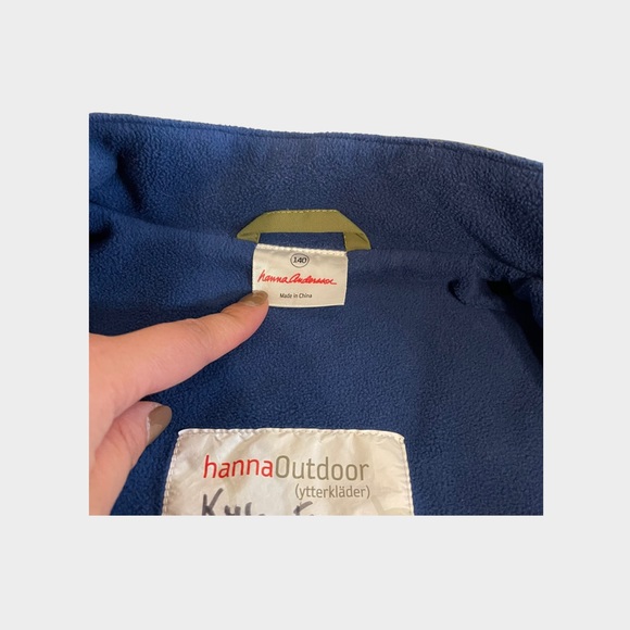 Hanna Andersson Outdoor Green & Brown Fleece Lined Vest - Picture 5 of 6